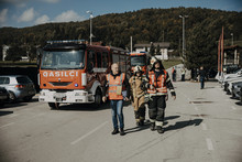 Velika gasilska vaja v občini Brezovica pri Ljubljani